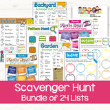 printable scavenger hunts for kids