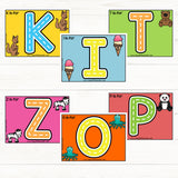 Uppercase alphabet playdough mats 
