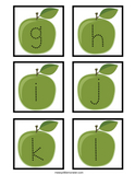 Apple Alphabet Tracing Cards