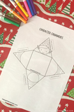 3d Christmas paper ornament template