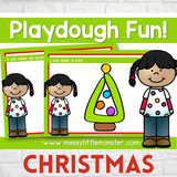 Christmas playdough mats