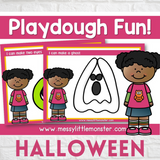 Halloween playdough mats