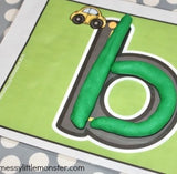 alphabet playdough mats