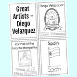 Great Artists Handwriting and Coloring Booklets