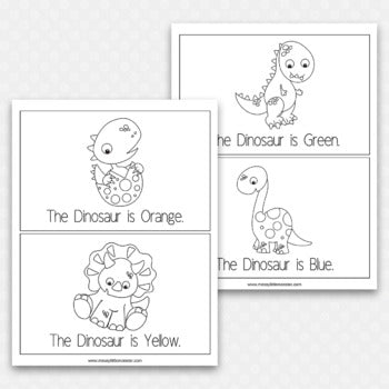 Dinosaur Emergent Reader – Messy Little Monster Shop