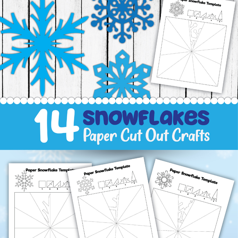Paper Snowflake Pattern Template: How to make a paper snowflake.