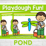 pond playdough mats