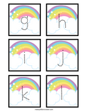 Rainbow Alphabet Tracing Cards