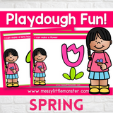 Spring playdough mats
