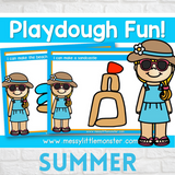 summer playdough mats