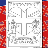 The Coronation of King Charles III Colouring Page