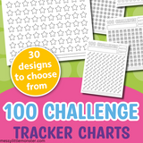 100 challenge tracker charts 