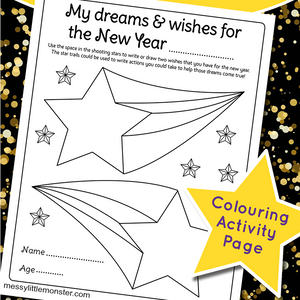 New years resolution worksheet