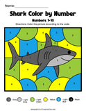 color by number shark
