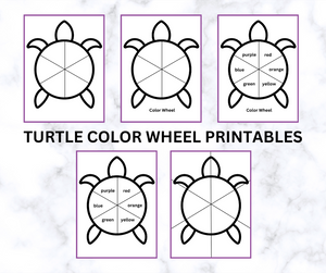 color wheel coloring page