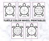 turtle color wheel printable