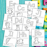 alphabet tracing worksheets to color