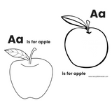 a is for apple template