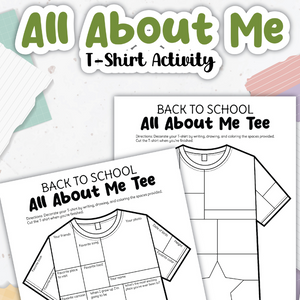 back to school all about me printable