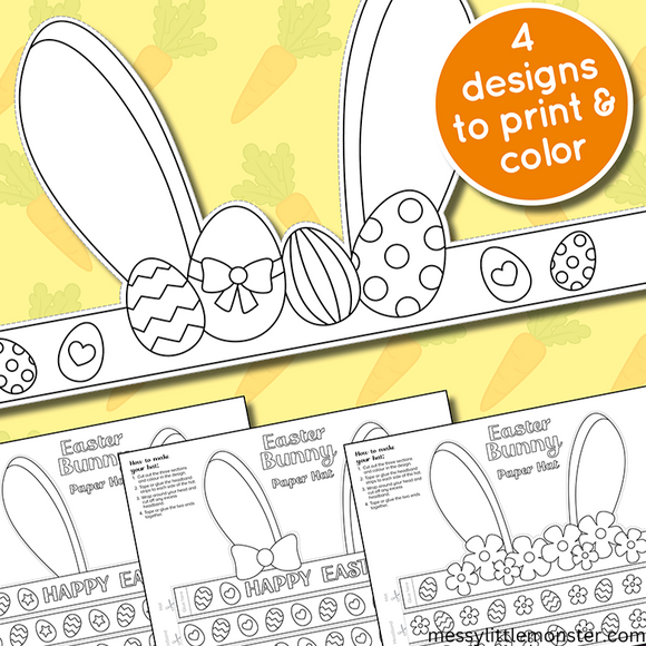 Bunny Ears Template Messy Little Monster Shop