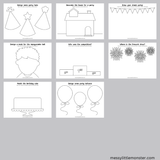 celebration and party themed coloring pages for kids