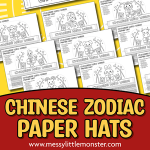 Chinese zodiac paper hats