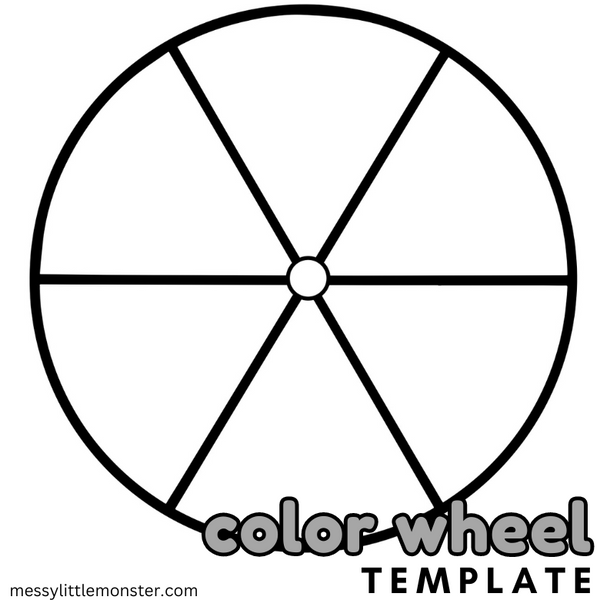 color-wheel-template-messy-little-monster-shop for Free Printable Colour Wheel Template Color Wheel Template – Messy Little Monster Shop for Free Printable Colour Wheel Template