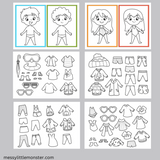 Dress Up Paper Dolls Printable - What season is it?