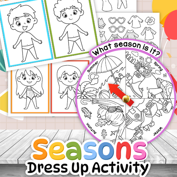 Dress Up Paper Dolls Printable - What season is it? Messy Little Monster Shop Dress Up Paper Dolls Printable - What season is it? Messy Little Monster Shop