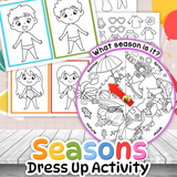 Dress Up Paper Dolls Printable - What season is it?