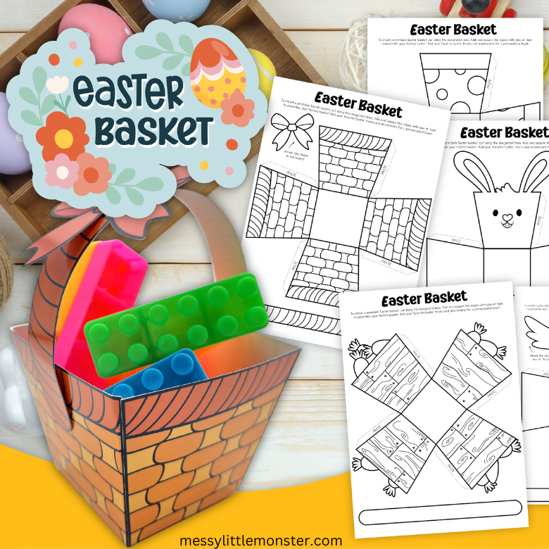 Easter Basket Template – Messy Little Monster Shop easter-basket-template-messy-little-monster-shop