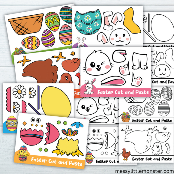 Easter Craft Printable Messy Little Monster Shop Easter Craft Printable Messy Little Monster Shop