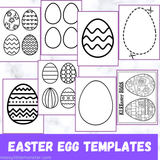 Easter egg templates