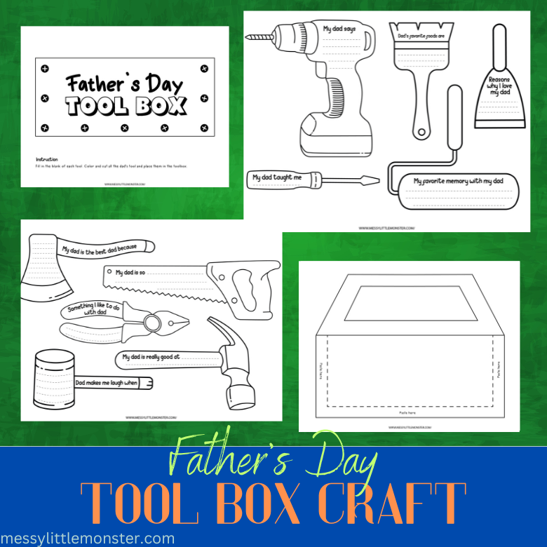 father-s-day-tool-box-craft-messy-little-monster-shop for Father S Day Tool Box Craft Free Printable Father's Day Tool Box Craft – Messy Little Monster Shop for Father S Day Tool Box Craft Free Printable