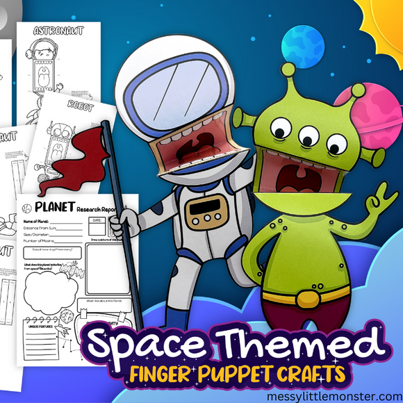 finger puppet outer space craft