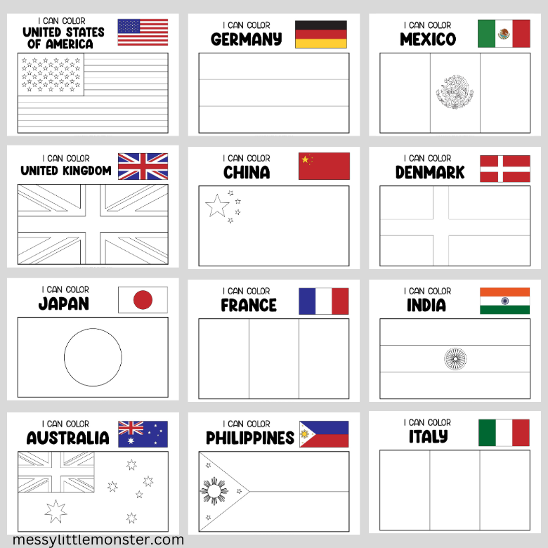 flag-coloring-pages-messy-little-monster-shop for Free Printable Flags Of The World Pdf With Names Flag Coloring Pages – Messy Little Monster Shop for Free Printable Flags Of The World Pdf With Names