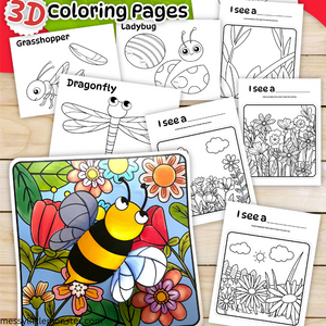 insect colouring pages