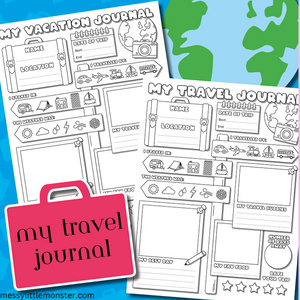 kids travel journal printable