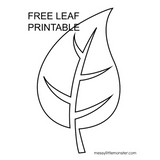 leaf template