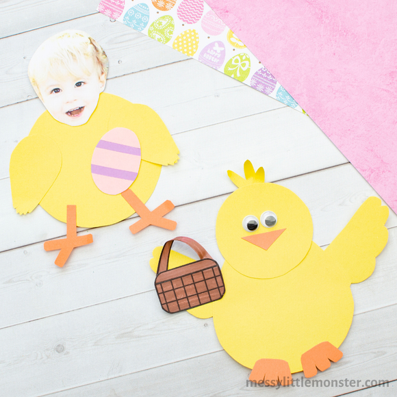 Template for Chick Craft – Messy Little Monster Shop