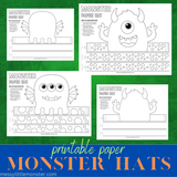 monster hat printables
