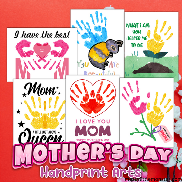 Mother's Day Handprint Crafts – Messy Little Monster Shop