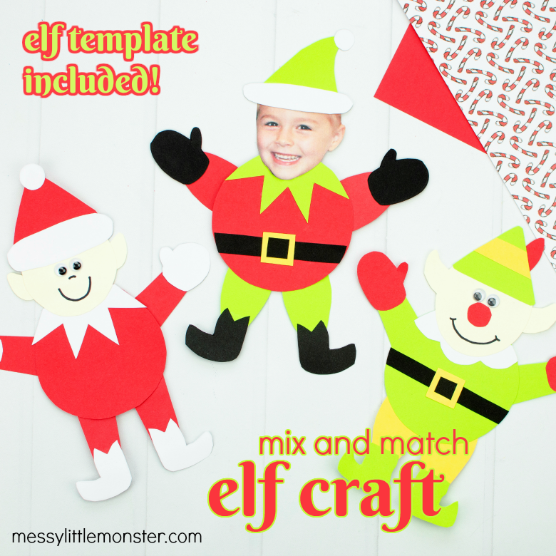 Template for Elf Craft – Messy Little Monster Shop