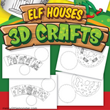 elf paper house template