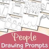 people themed drawing prompts for kids
