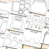 People drawing prompts. Educational coloring pages for kids