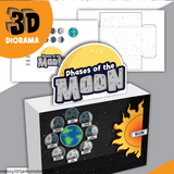 phases of the moon diorama