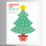 Printable christmas tree craft