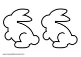 printable bunny template