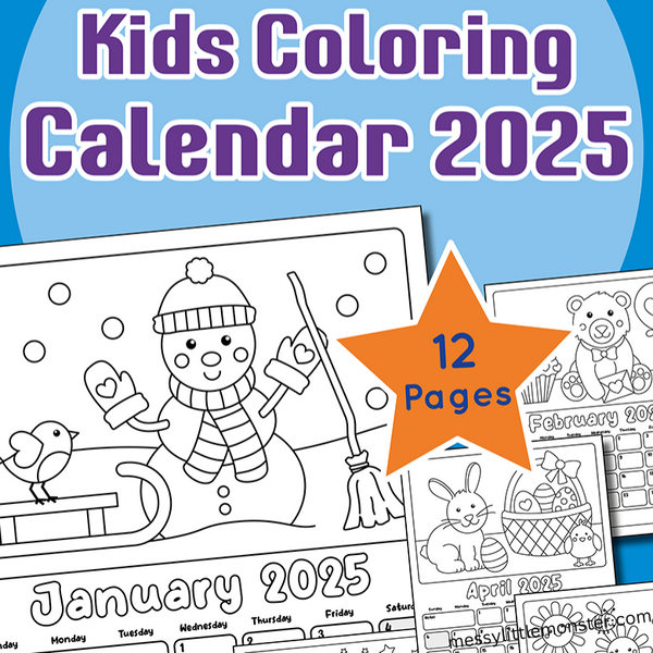 Printable Calendar 2025 β Messy Little Monster Shop printable-calendar-2025-messy-little-monster-shop